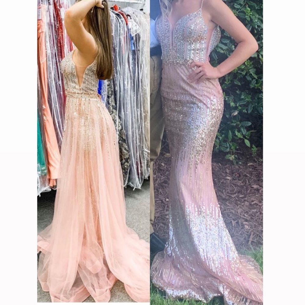 Worn once for the photos Jovani prom dress